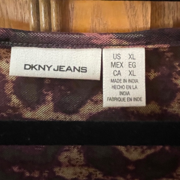 DKNY animal print top - Picture 4 of 5